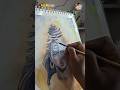 Mahadev Drawing 🔱😱 | Shiva Sketch Timelapse #shorts #mahadev #shiva