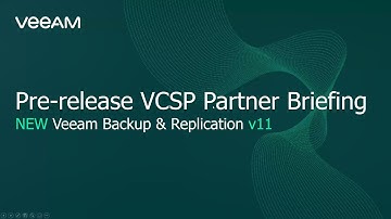Veeam v11 Technical Preview for Cloud & Service Providers