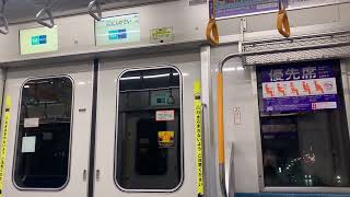 逆走走行 東京メトロ東西線 西葛西行き臨時電車 葛西→西葛西 車窓