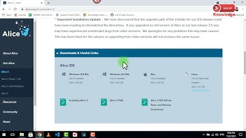 Alice 3.5 or 3.6 Installation  (computer Science With Alice)