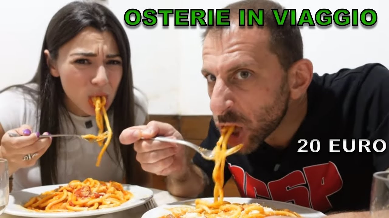 Osterie in viaggio PRANZO COMPLETO A 20 EURO
