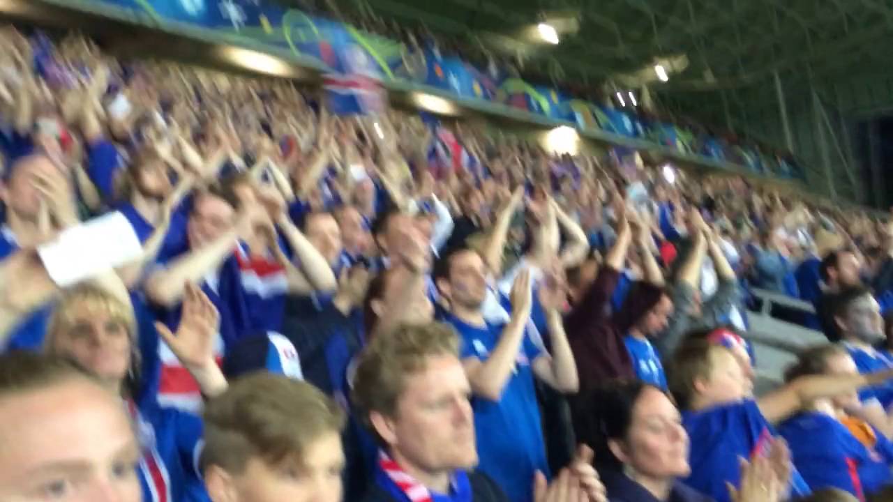 Icelandic fans celebrate first Euro point ever