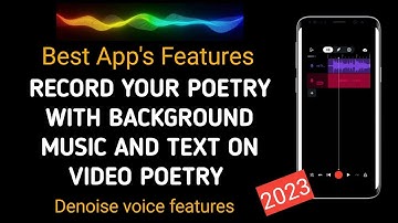 How to record poetry with background music|Record and text on shayri video