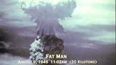 World War II - Nuclear Explosion Nagasaki - The Fat man