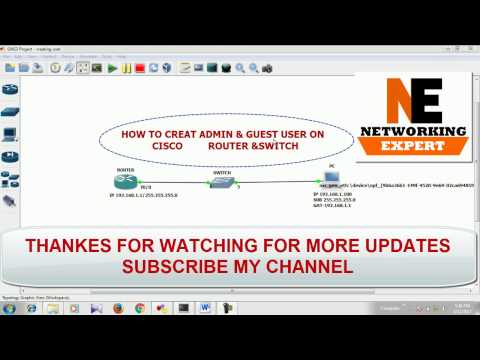 HOW TO CREATE ADMIN & GUEST USER ON CISCO DEVICE