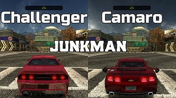 Dodge Challenger SRT8 vs Chevrolet Camaro - NFS MW Redux V3 - WHICH IS FASTEST ?