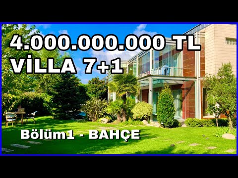 VİLLA TURU..4 MİLYON TL EŞSİZ 7+1 EV TURU BÖLÜM 1..BAHÇE TURU..GÜNLÜK VLOG #VİLLA TURU