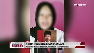 Siswi SMP Dapat Ancaman Dilaporkan Ke Polisi Usai Kritik Jokowi Lewat Medsos | Kabar Siang tvOne