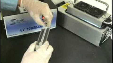 UV Adhesive Curing Demo by CureUV.com