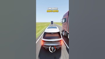 Which Car Overtake The Truck Safely?🥶#beamngdrive #car #gaming #video