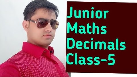 Junior maths class -5 Decimal Ex-9A Q-5,6,7,8