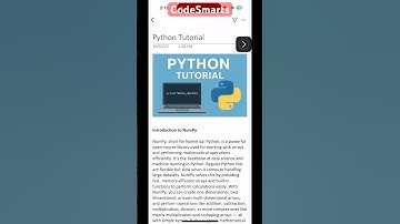 Introduction to NumPy #shorts #numpy #python #ai #machine #machinelearning #shortsfeed #shortsviral