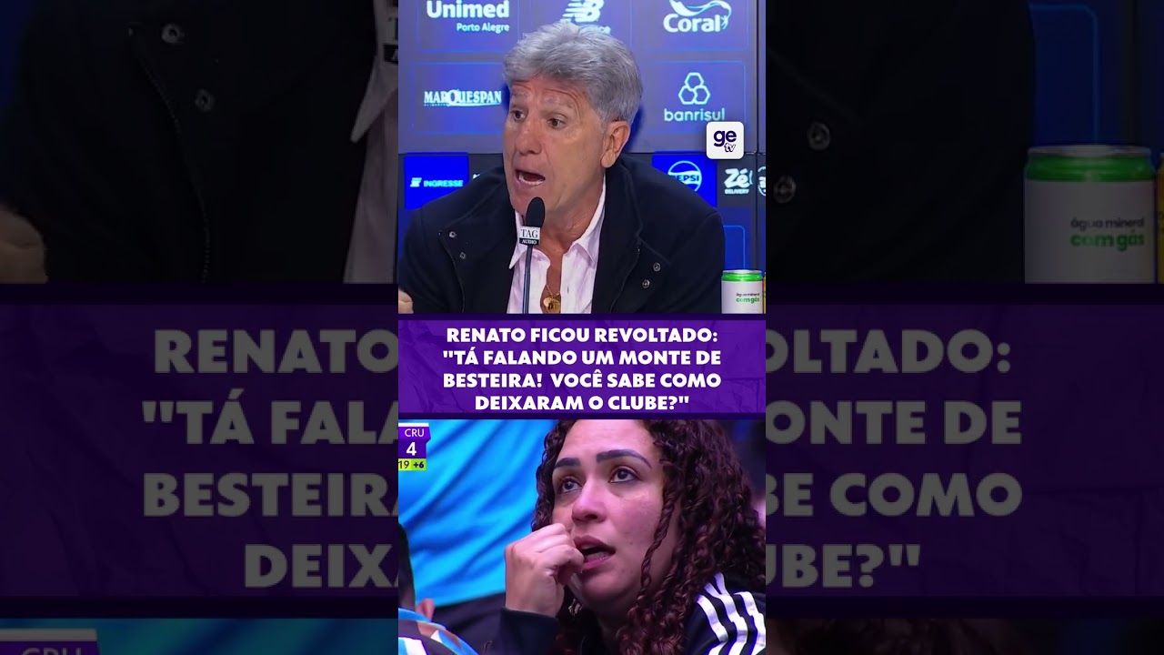 RENATO PORTALUPPI BRIGA COM REPÓRTER APÓS DERROTA DO GRÊMIO | TROPA GE TV #shorts