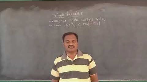 12th Maths  complex numbers Triangle inequality