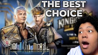 Cody Rhodes vs Logan Paul Was the BEST Choice! (WWE King/Queen of The Ring Title vs Title Match)