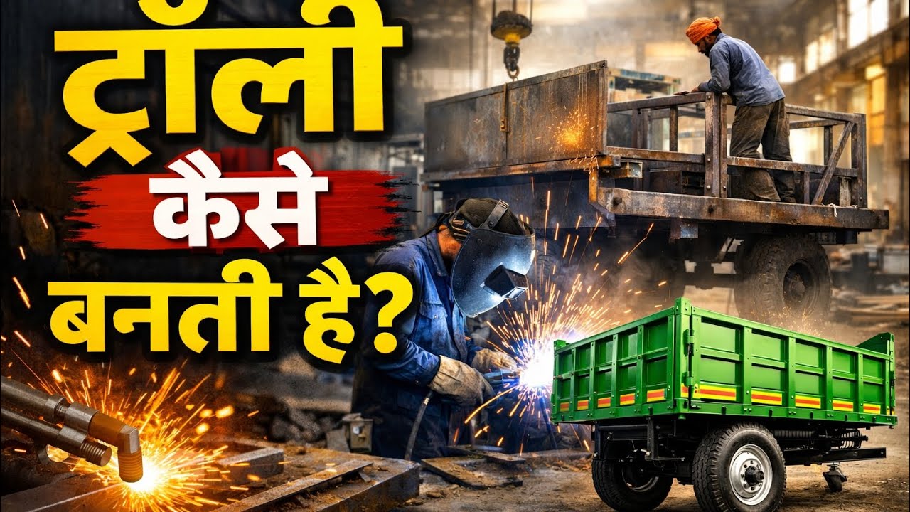 🚜Trolley Kaise banati hai #trolley #trolleyfactory #trolleymanufacturing #shortvideo #short#troctor 