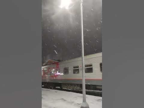 Снежная поездка на поезде) #снег #вагон #РЖД #зима #snow - YouTube