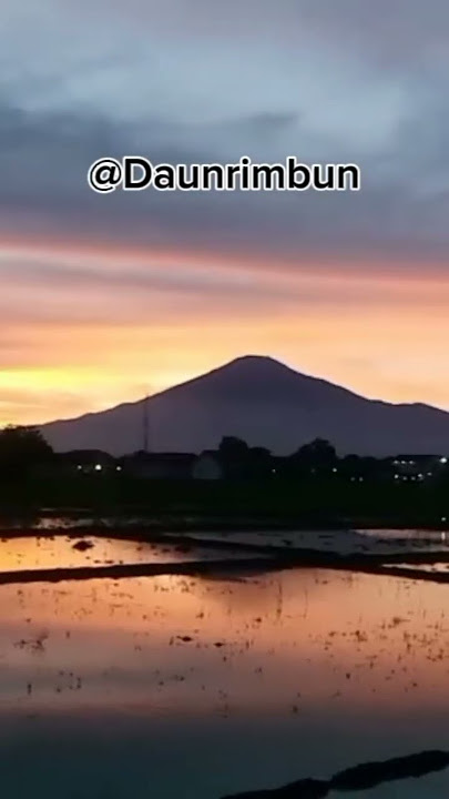 the beauty of Mount Ciremai in the afternoon