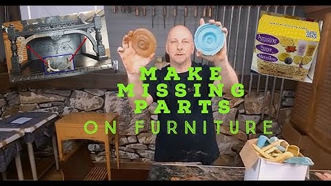 How To Reproduce A Missing Molding Or Part On Furniture | Silicone Two Part Mold Making Technique