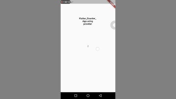 Flutter Counter App using Provider package #shorts