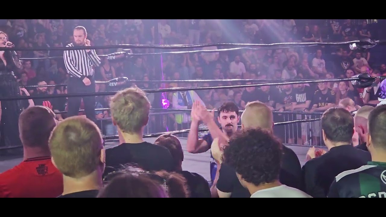 Leon Slater entrance at RevPro 13th Anniversary show 2025
