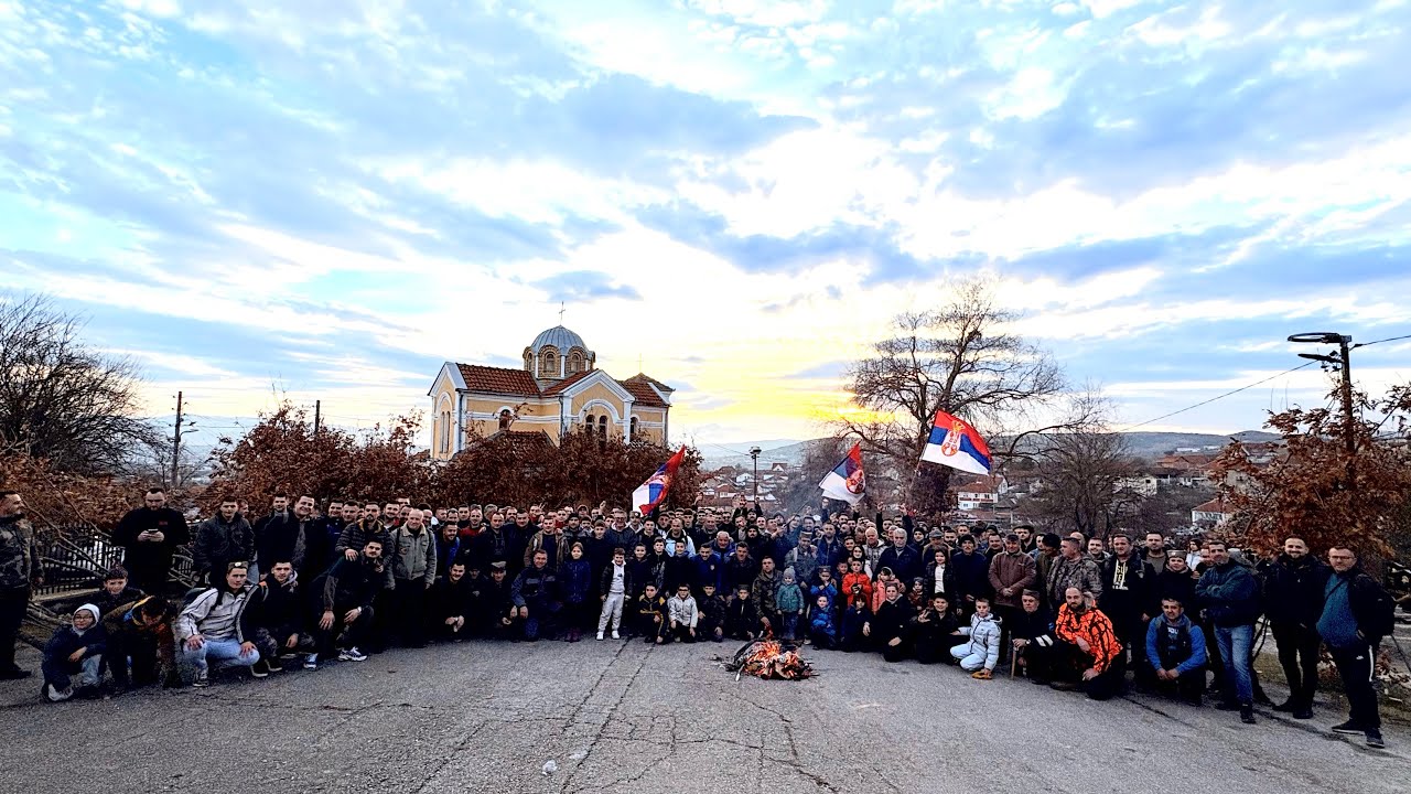 Gornje Kusce, Badnji dan 06.01.2025.godine osvećenje i paljenje badnjaka