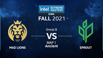 CS:GO - MAD Lions vs. Sprout [Ancient] Map 1 - IEM Fall 2021 - Group B - EU