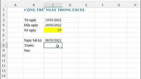 Công thức cộng trừ ngày tháng trong Excel #shorts