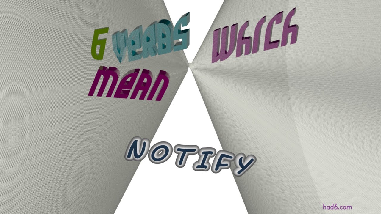 Notify 6 Verbs Synonym Of Notify sentence Examples YouTube