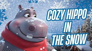 Cozy Hippo in the Snow ❄️ | Relaxing 3D Winter Animation screenshot 5