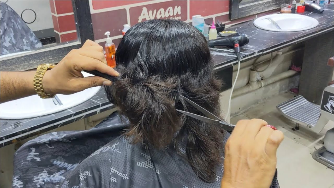 ASMR Barber long to short 4 years insane transformation with sicsors #ayanmansalon