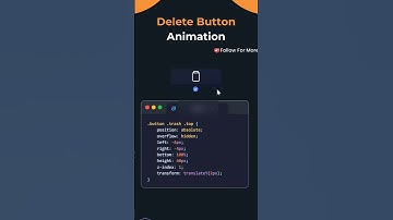 Delete Button Animation using CSS #css #codeinvent