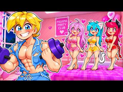 I'm TRAINING for the PAJAMA PARTY to Surprise the GIRLS in Minecraft!