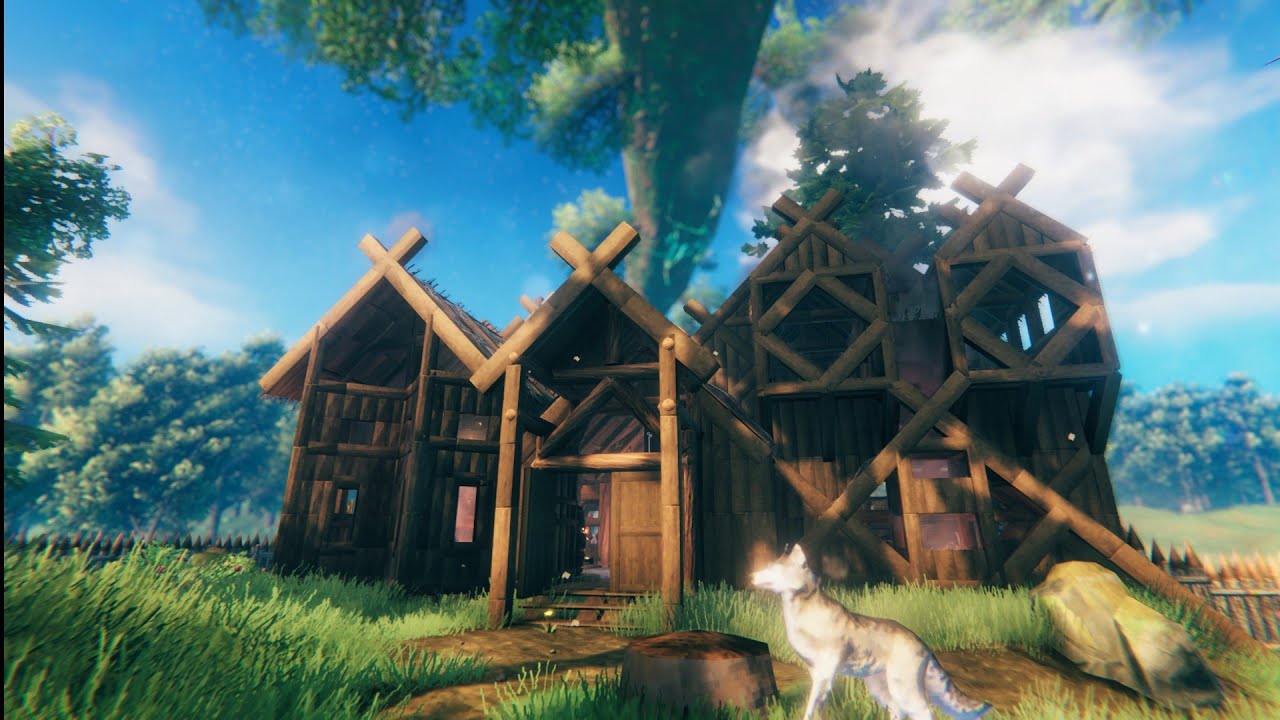 Valheim: [Survival Build] Riverside base. [Bronze/Iron age] - YouTube