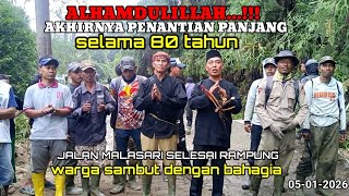 ALHAMDULILLAH‼️ Pembangunan Jalan impian Malasari Terwujud Akhirnya Selesai. Warga Menyambut Gembira
