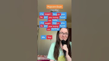 POPCORN DUET BEGGING ! #popcornduet #singing #popcornkareoke