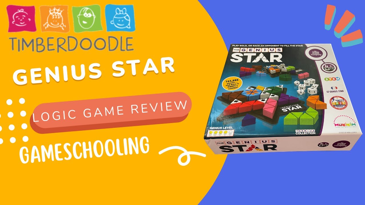 Genius Star ~ A Timberdoodle Review ~ Gameschooling ~ 