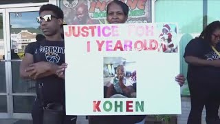 Residents, family members ask for transparency in police-involved shooting that left 1-year-old dead