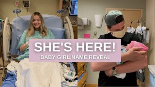 Shes Here Meet Our Baby Girl Name Reveal