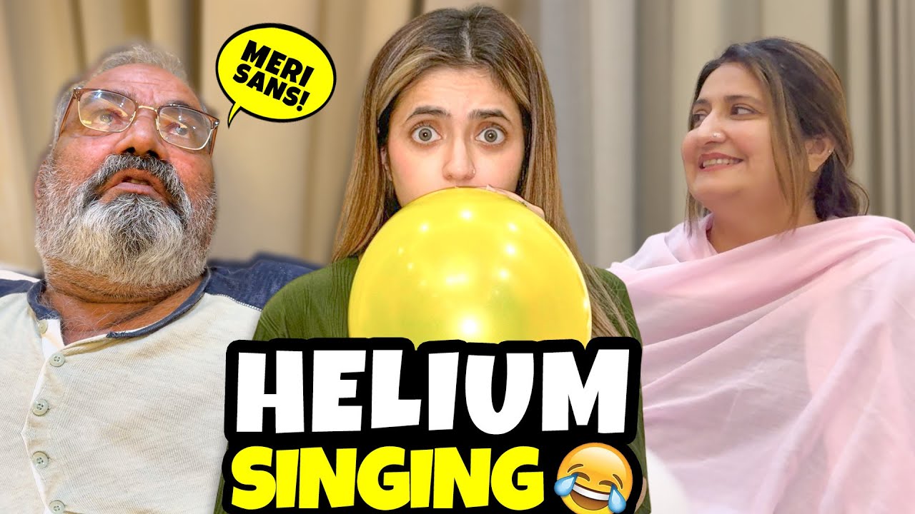 Mai singer ban sakti? 😂 Helium Balloon Singing 🎈
