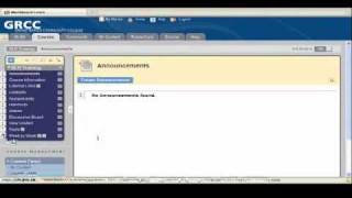 Blackboard 9 - Manage Course Menu