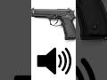 Gunshot sound - colpi di pistola #sounds #shorts