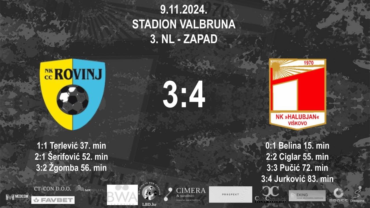 ROVINJ vs HALUBJAN 3:4 (12. kolo, 3. NL - Zapad 24/25)
