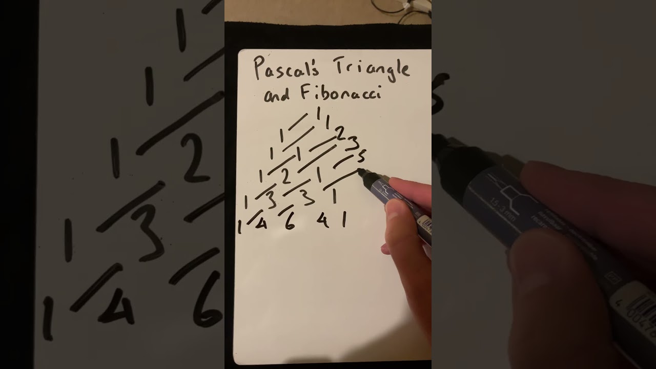 Pascal’s triangle and Fibonacci sequence (numbers) 