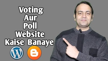 How to create a poll or voting website in Blogger & Wordpress🔥Free online poll creator or maker