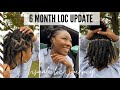 VISUAL 6 MONTH LOC JOURNEY with pics and videos | short starter locs