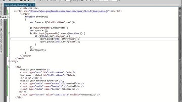 How To Get HTML Input Values Using jQuery