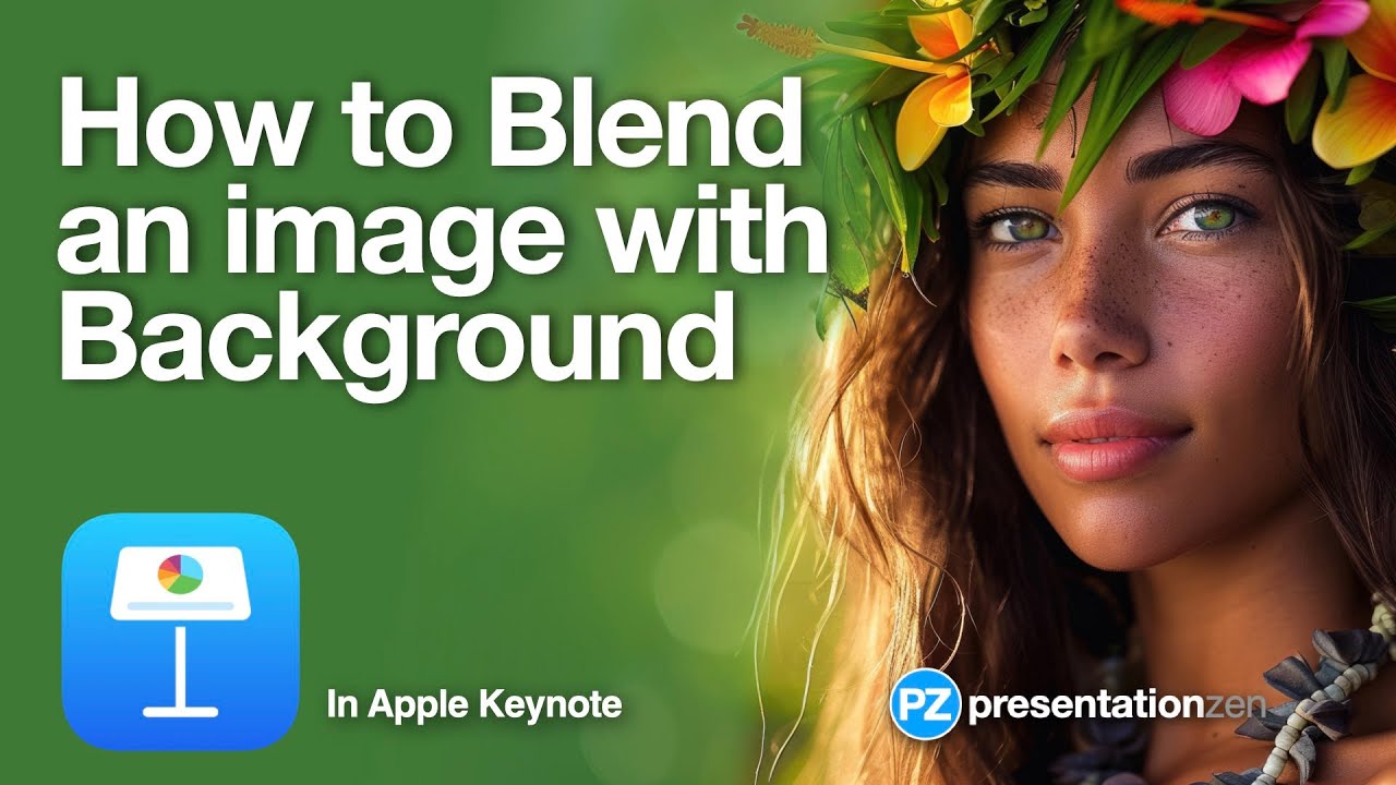 How to Make a Transparent Gradient to Blend Image with the Background (Keynote tutorial)