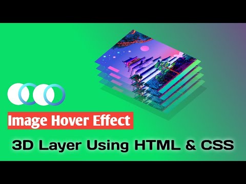 How To Make a 3D Layer Image Hover Effects | CSS Hover |