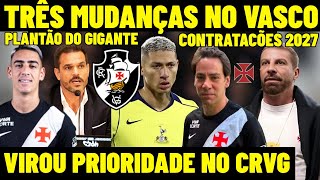 VASCO BREAKING NEWS! THREE CHANGES AT CRVG! NEW SIGNING PRIORITY! GOALKEEPER AND RICHARLISON! AND...